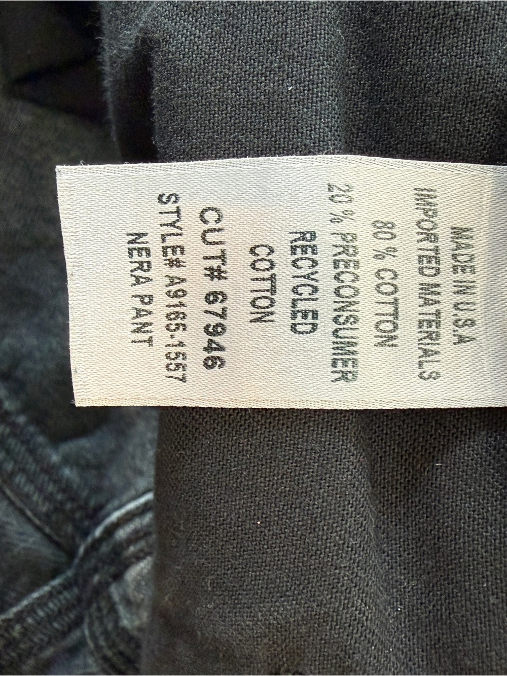 Agolde Neri Cargo Jeans Black wash Wide Leg Utility 25483 - Picture 15 of 16